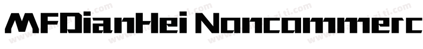 MFDianHei Noncommercial Thin字体转换